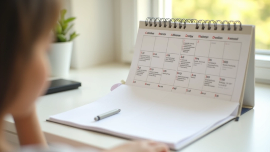 Spaced Repetition Kalender mit eingezeichneten Wiederholungsterminen